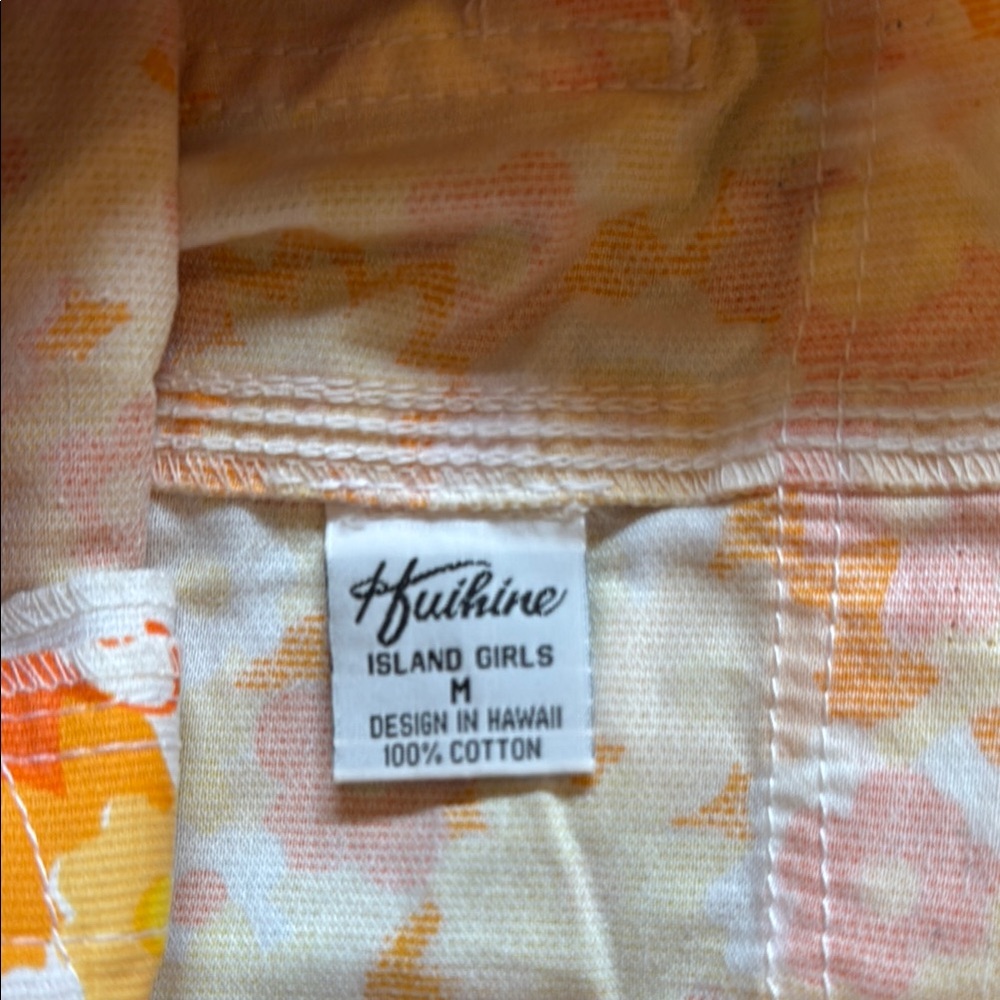 Floral Yellow and Orange Skirt - Picture 3 of 5